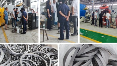 上海密封件客戶到訪安捷倫 參觀自動滾噴機(jī)并打樣
